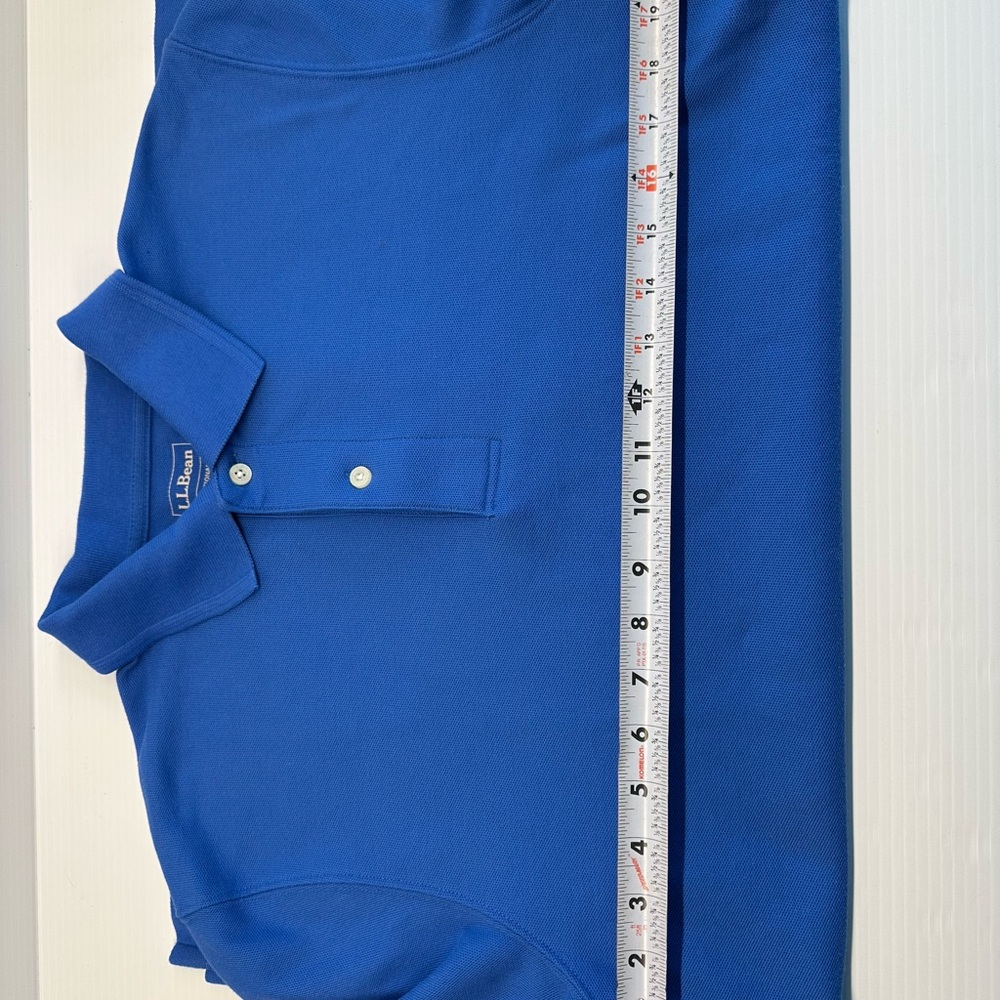 LL Bean | Traditional Fit Blue Polo | Medium - Picture 3 of 4